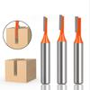 1/3pcs 8mm Shank Single Flute Bit Straight Router Bit Tungsten Carbide Wood Milling Cutter for Woodwork Tool