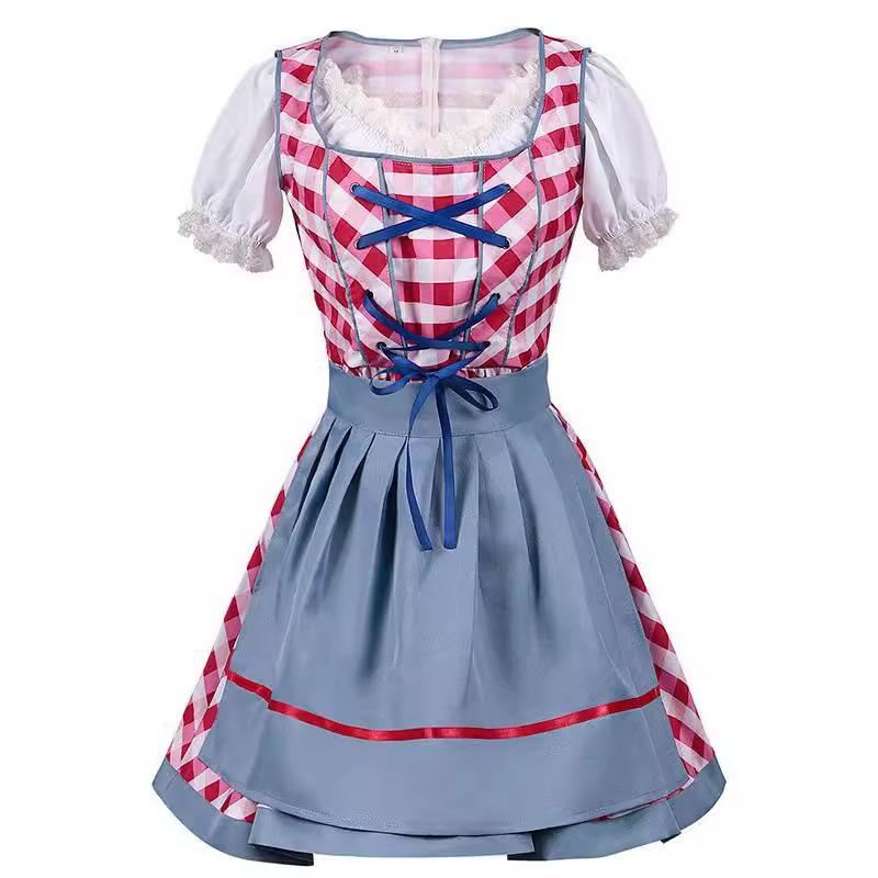 Disfraces de Carnaval de Halloween Oktoberfest Bávaro, Conjunto Completo de Pantalones con Tirantes Talla S