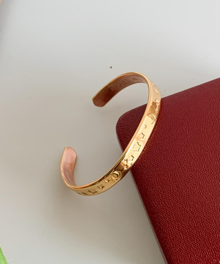 Sabona London G7 Gold Plated Celeste Copper Bangle