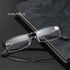 Vintage Lesebrille Herren Quadratisch Metall Optische Brille Markenbrillengestell Damen Brillengestell +1.5 +2.5 Lesebrille