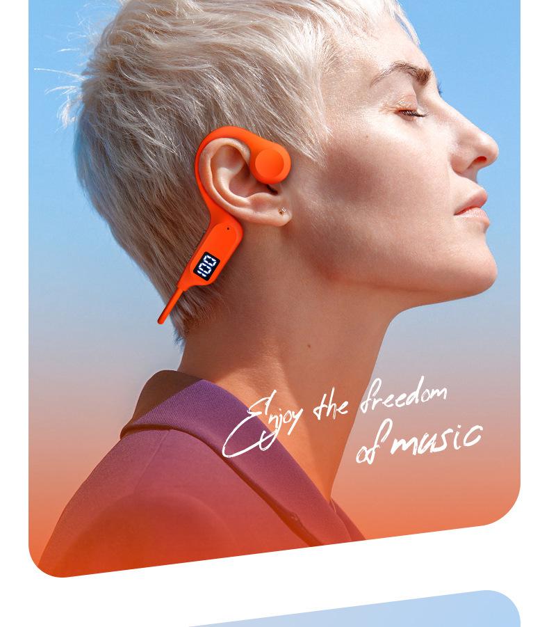 Shangying Open-Ear Bluetooth Bone Conduction Waterproof Earphones - True Wireless, Noise Cancelling, Ideal for Running & Fitness.