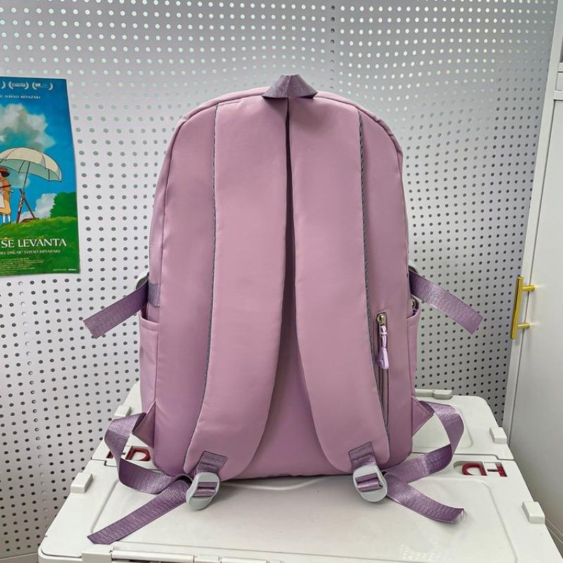 With Backpack Nylon For Women Large Capacity And Sturdy Shoulder Bag Water Resistant