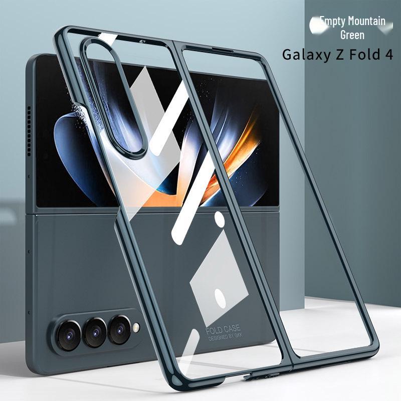 Samsung Fold4 Electroplated Phantom Transparent PC Hard Shell Case - Solid Color, Foldable Protection