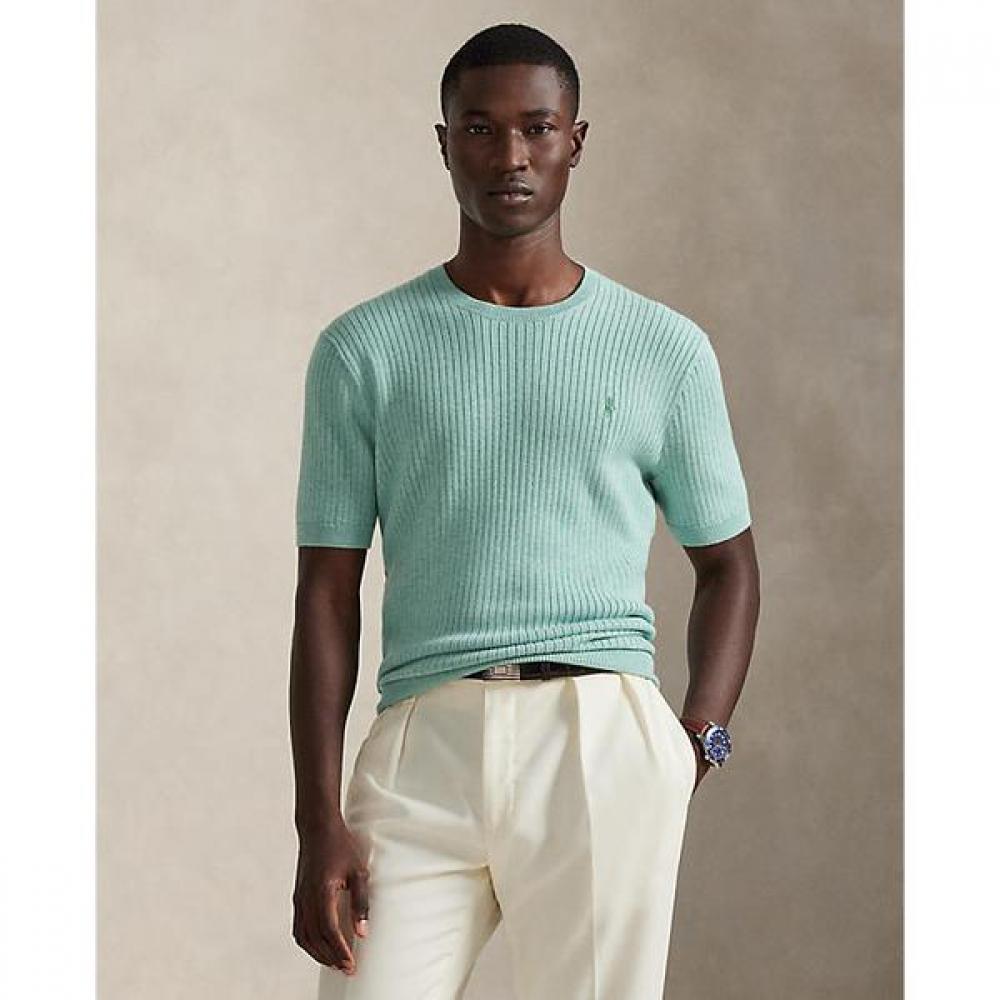 Polo Ralph Lauren Men S Rib Knit Cotton Short Sleeve Sweater mnpoSwe1n820125300 L 18476₽