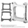 Qiilu Carburetor Mounting Gasket, 3/4" Open Carburetor Adapter 4bbl Quadrajet Manifold