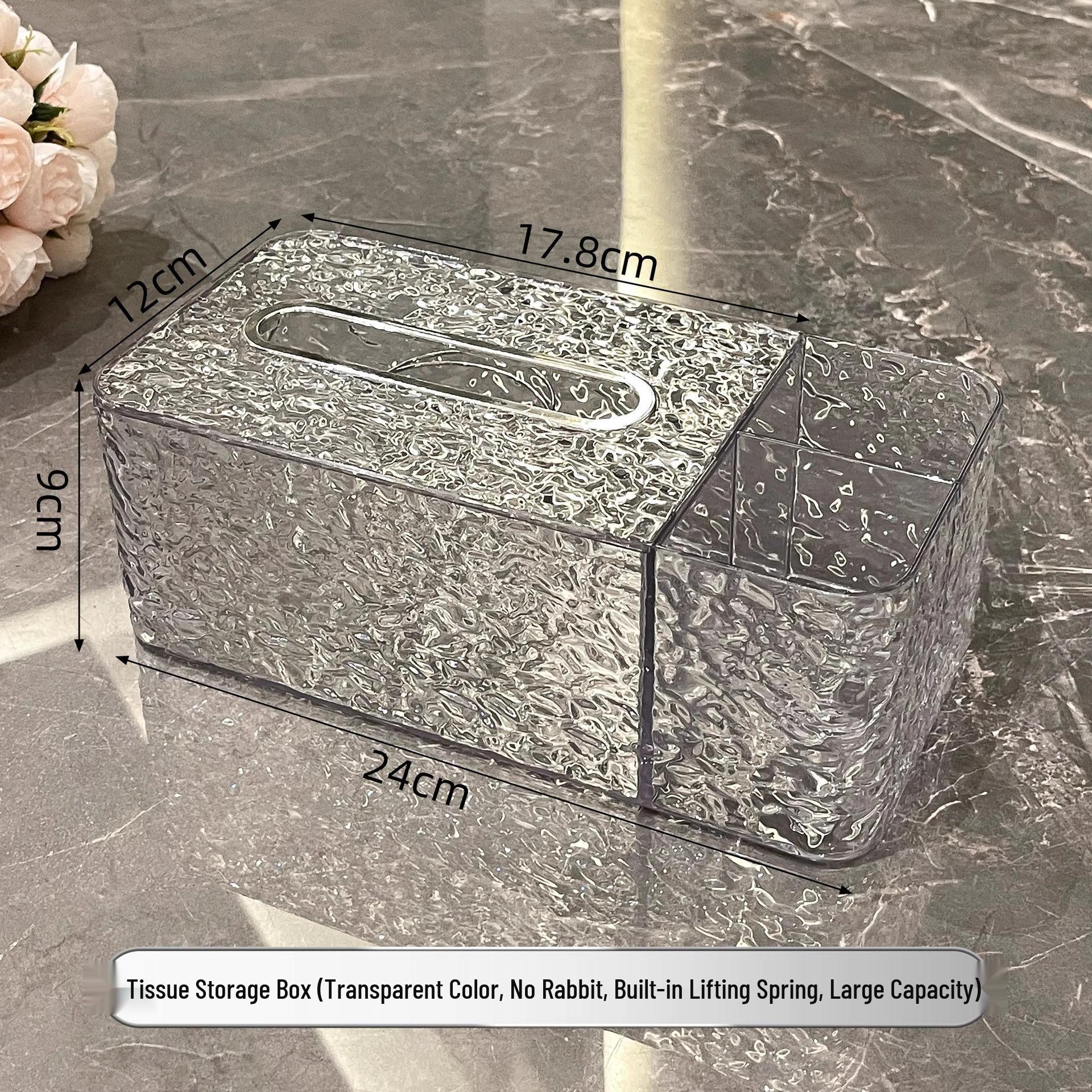 Elegant Multifunctional Remote Control Storage & Tissue Box for Living Room Coffee Table