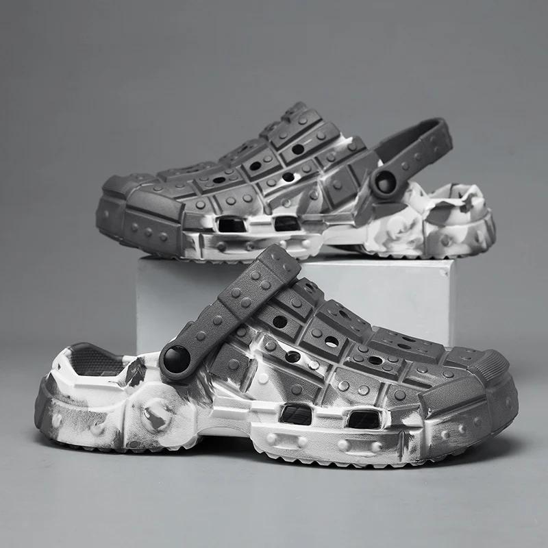 Roman Sandals Man Summer 2024 Flat Sandal for Men Super Copy Sandals Men's Casual Sandal Chef Shoes Shiatsu Slippers Slipers