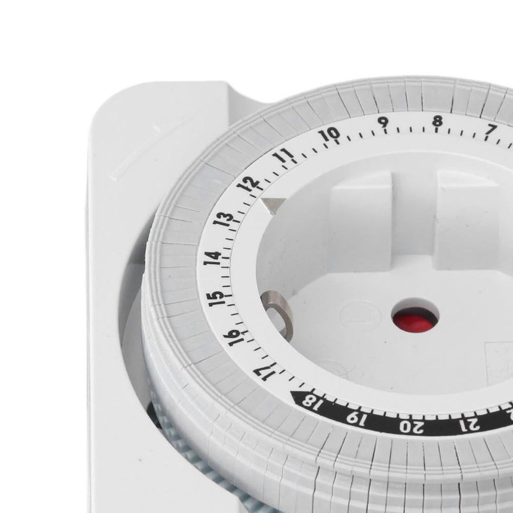 Accurate EU 230V Timer 7.8x7.8cm Mechanical Power Timer Automatic Timer Energy Saving