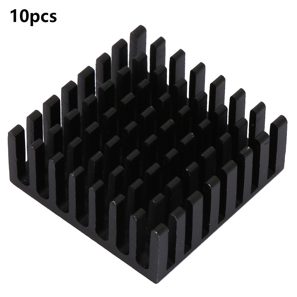 

10pcs P25*10*25B Aluminum Black Heat Sink Chip Cooling Fin