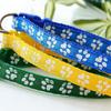 Adjustable Cartoon Pet Collar with Footprints and Bell for Small To Medium Dogs and Cats