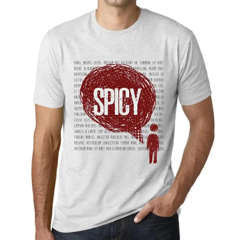 Men's Graphic T-Shirt Thoughts Spicy Eco-Friendly Limited Edition Short Sleeve