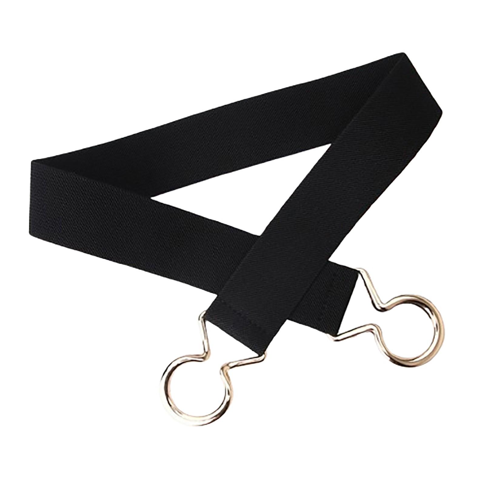 

Женский эластичный пояс Модный широкий эластичный пояс One Size чёрный