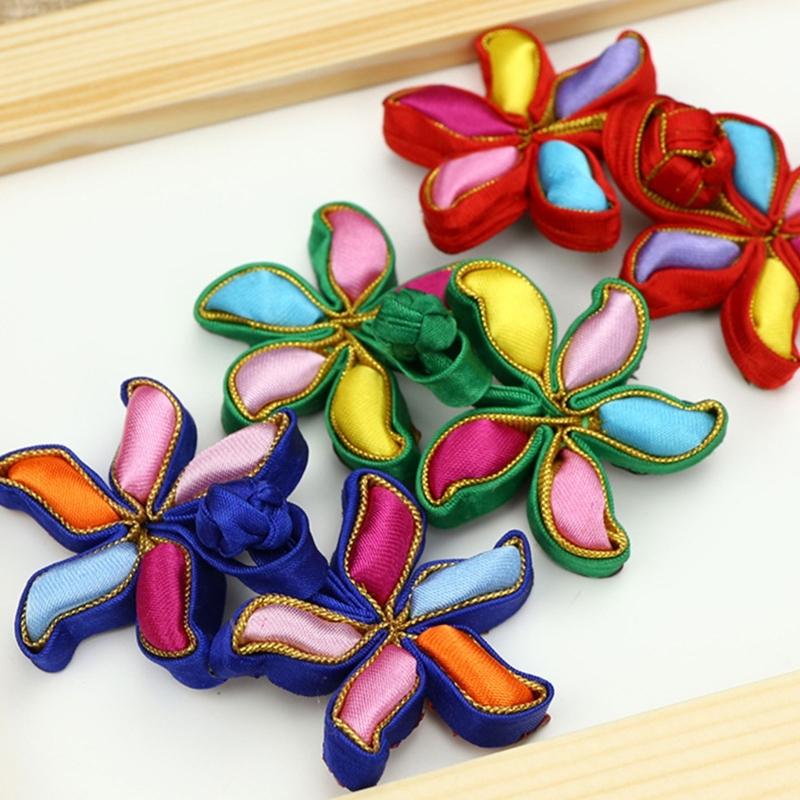 Chinese Knot Frog Buttons Cheongsam Buttons Flower Chinese Closures Buttons Sewing Fasteners for DIY Chinese Cloaks Coat