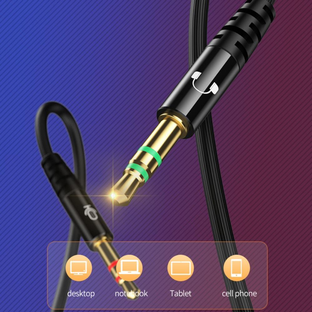 in Ear 3.5mm Wired Earphones 3.5mm Jack Wired Headset Dual Jack Headphones  for Desktop/Computer/PC