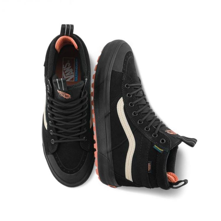 Vans MTE Sk8-Hi Waterproof Comfortable Versatile Durable Mid-Top Hiking Shoes Unisex Hiking Shoes Black VN000CVTBLK