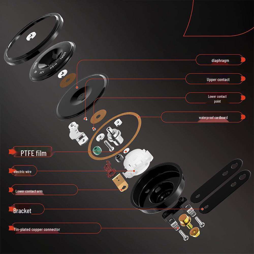 12V High-Power Universal Disc Horn for Cars & Motorcycles