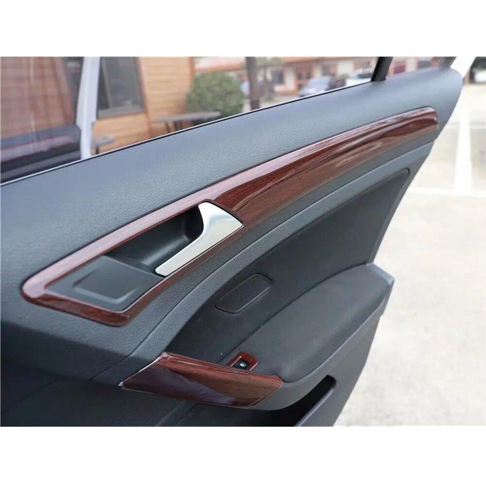 For Volkswagen Golf 7 2014-2018 Car Interior Door Handle Bowl Strips Trim Car Styling Molding 4pcs/set