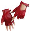 Waterproof Fingerless Gloves Square Buckle Driving Gloves Half Finger Gloves  Stage Performances