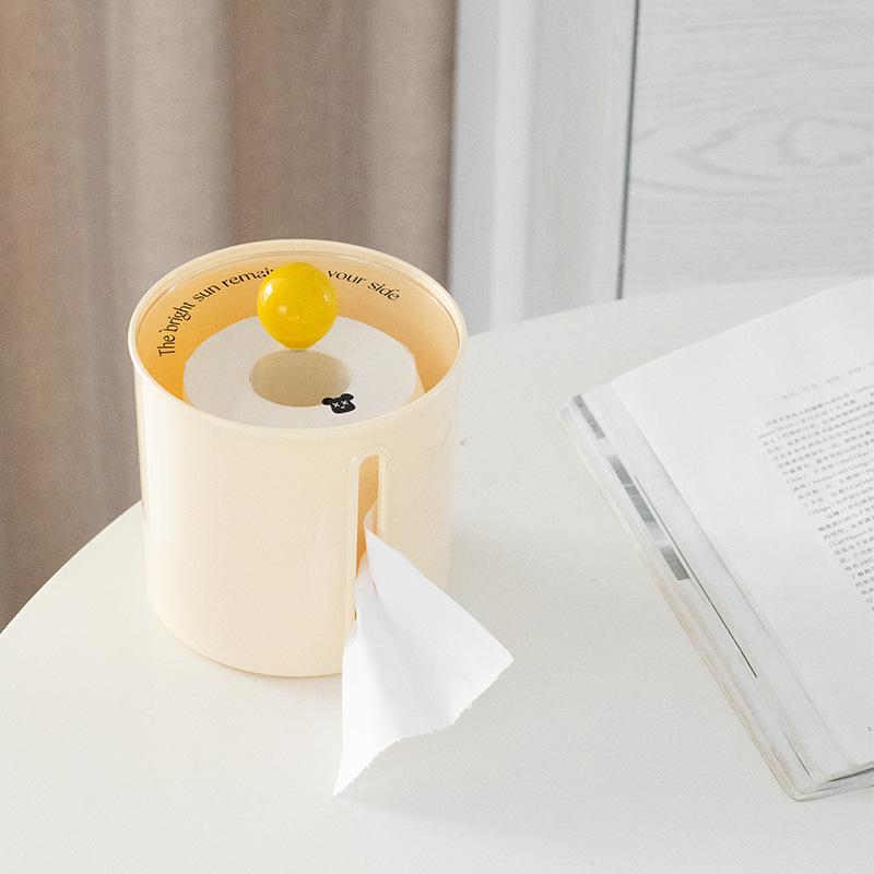 Cream Bedroom Tissue Box Decorative Living Room Bathroom Napkin Tissue Case Toilet Paper Holder Plastic Kitchen Papaer Dispenser