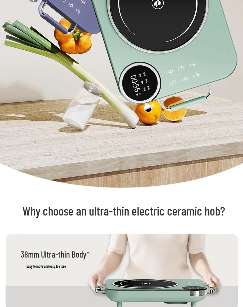 Ultra-Thin High-End 3500W Electric Ceramic Stove & Multi-Functional Infrared Oven with Electric Kettle