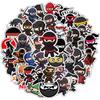 50 STUKS Creatieve Ninja Leuke Cartoon Stickers Notitieboek Telefoonhoesje DIY Waterdichte Decoratieve Stickers