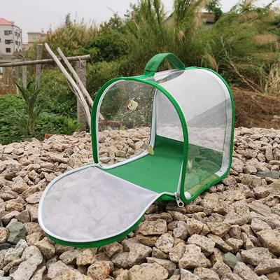 1PC Self-developed Self-made 360-degree Fully Transparent Observation Insect Cage Portable Folding Explosive Butterfly Cage Feeding Insect Cage