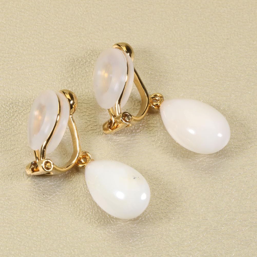 White Coral Undyed Earrings, Drop, Silver,