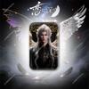Game Love and Deepspace Sylus Xavier Zayne Rafayel Caleb Angel King Wings 4.3*7CM Rectangular Flash Badge Fan Collection Gifts