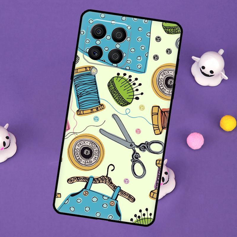 Sewing Machine Cover For Samsung Galaxy M32 M52 M12 M13 M33 M23 M53 M15 M55 M31 M51 M14 M34 M54 M20 Case