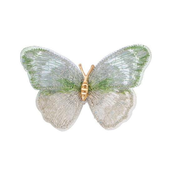 Women Brooch Sparkling Rhinestones Faux Pearl Butterflies Shape Lapel Pin Suits Coats Bags Scarves Badge Versatile Accessory