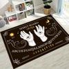 3D Retro Witch Ouija Gothic Spirit Board Rug for Bedroom Living Room Sofa Home Doormat Decor, Large Kids Play Non-slip Floor Mat