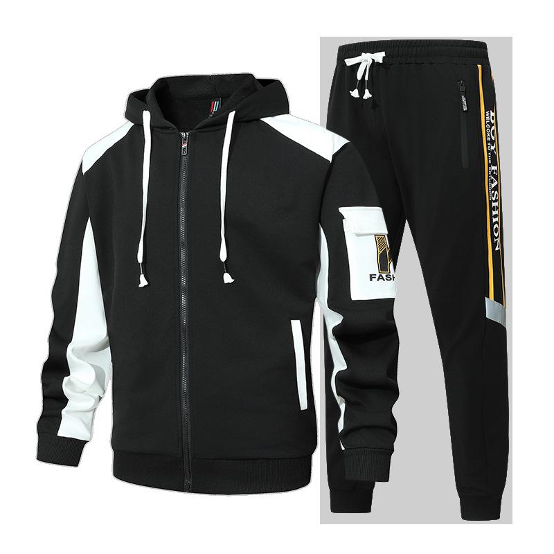 Casual Sports Set Men's Women's Youth Fashion Public Version Hoodie Class Uniform Group Hooded Trendy Two-piece