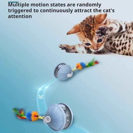Interactive Dog Ball Toy Electric Motion-Activated Rolling Ball for Small Medium Large