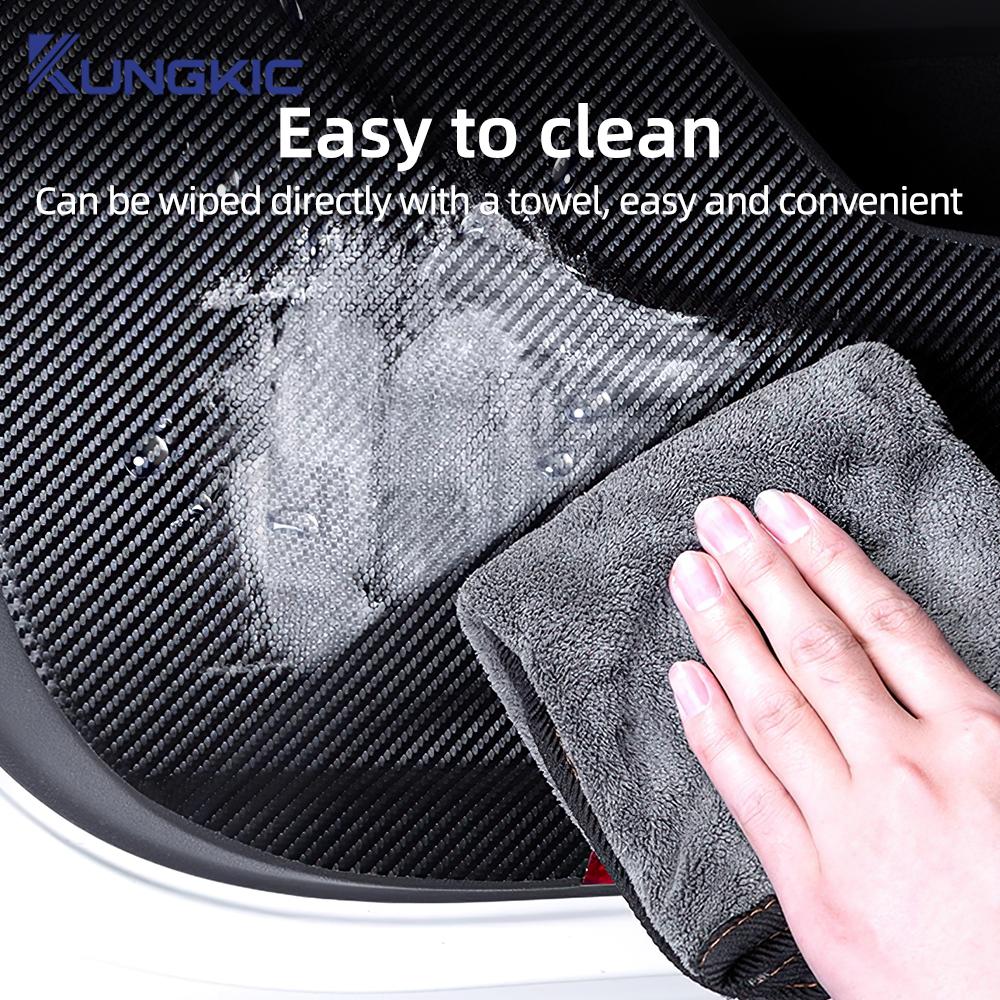 For Ford Focus Mk4 2019-2025 Premium Suede/Leather/Carbon Fiber Door Anti-Kick Pad Interior Sticker