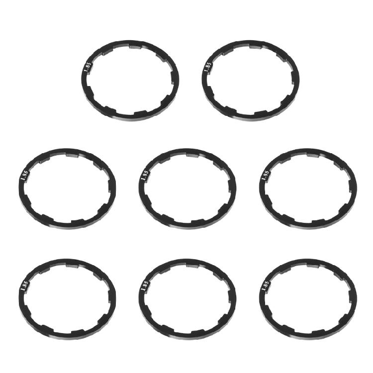 8Pcs Aluminum Alloys Bicycles Bottom Bracket Washer Road Bike Flywheels Hub Washer Spacers Bicycles Cassettes Spacers