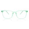 Full Rim Square Transparent Green Smartbuy Collection Leonidas Cp124b Fashion Unisex Eyeglasses