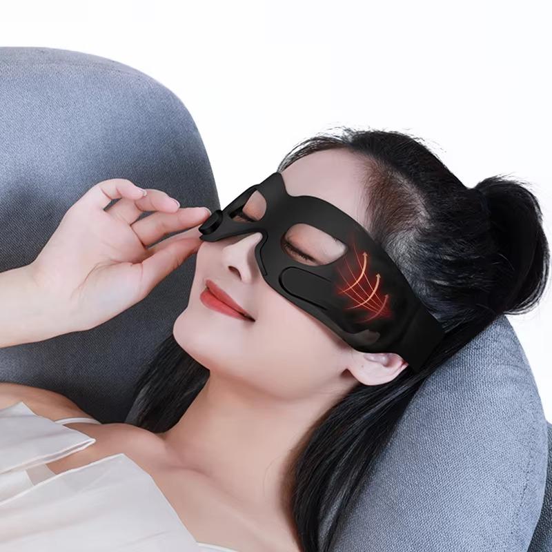 Microcurrent Hot Compress Ems Eye Massager Dark Circle Removal Massage Beautiful Eyes Anti Wrinkles Facial Eye Heated Massager
