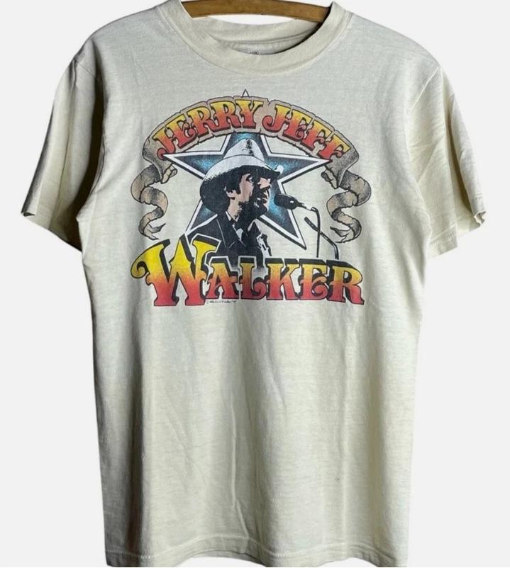 1977 Jerry Jeff Walker Reprinted Collectible Shirts S-235XL 3XL