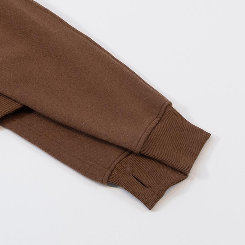 Women's High Collar Thick Sweater: Long Sleeve, Half-Zip, Loose Fit for Jogging, Fitness & Yoga In Autumn and Winter.