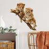 Cartoon Lion Wall Stickers Removable Peel & Stick For Kids Room Nursery Playroom Cute Animal Theme Decor