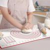Silicone Baking Mat with Measurement Counter Dough Mat Pizza Cake Dough Maker Kitchen Cooking Grill Non-Stick Gadgets Bakeware