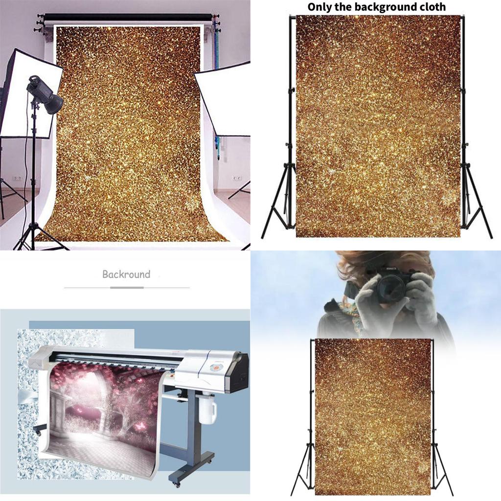 Golden Glitter Photography Background For Christmas Party And Wedding Shoots