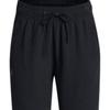 Under Armour Ottoman Solid Color Lace-Up Fleece Training Knit Pants Women Pants Black 1379778-001