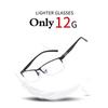 Stainless Steel Bifocal Reading Glasses For Mens Anti Blue Light Business Half Frame Presbyopia Eyeglasses +1.0 To +4.0