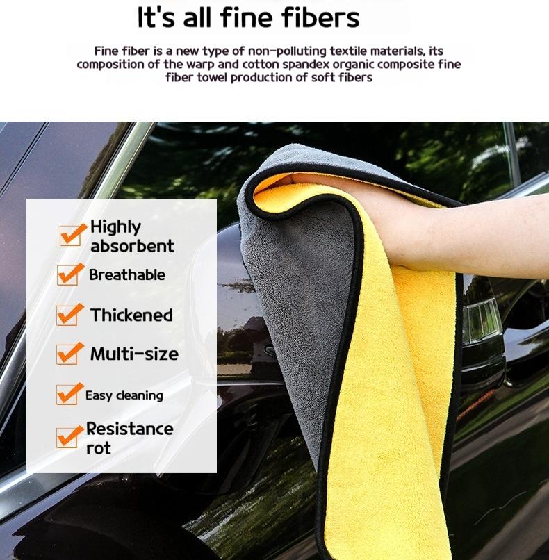5Pcs Microfiber Towel Car Microfiber Cloth Wash Towel Microfiber Cleaning Cloth Absorbent Car Wash Drying Towel Auto Detailing
