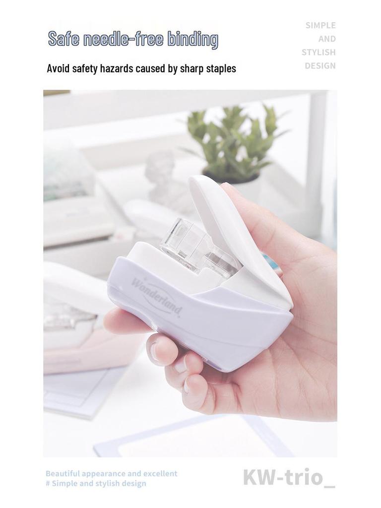 Kedeyou 5399 Kompakt Zımbasız Zımba - Öğrenciler İçin Enerji Tasarruflu Ciltleme Aracı