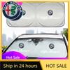 Car Stickers For Alfa Romeo Car Windshield Sunshade Auto Interior Anti-sunburn Cloth For Alfa Romeo 156 159 147 4C 8C 166 Giulia