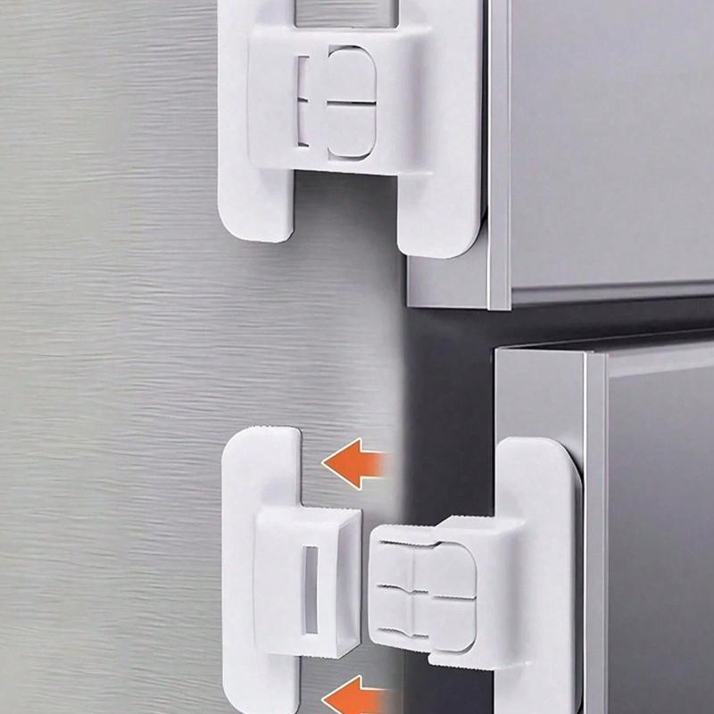 White Fridge Locks, Water Dispenser Door & Drawer Cabinet Locks, Furniture Protective Devices, Back To School Supplies