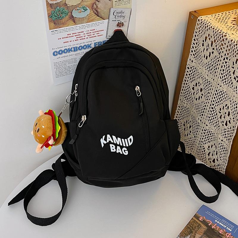 

Рюкзак Шкільний ранець для учнів середньої школи Маленький рюкзак для дівчаток Японський модний повсякденний універсальний шкільний ранець великої місткості single package чорний
