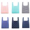 1Pc- Reusable Polyester Portable Shoulder Women'S Handbags Folding Pouch Shopping Bag Storage Travel Grocery  Pocket